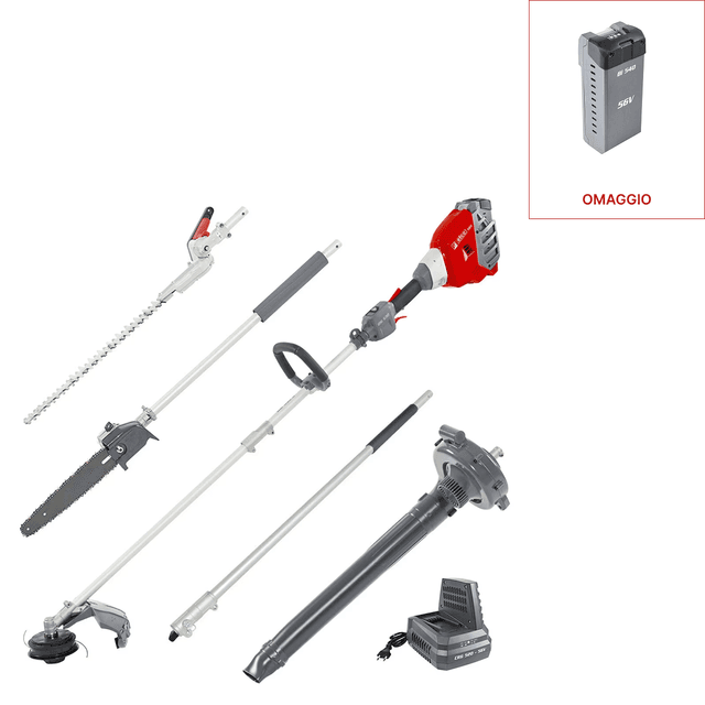 Decespugliatori a batteria DSi 530 D - Kit con 5 applicazioni, batteria Bi 540 e caricabatteria CRG 520 | Efco
