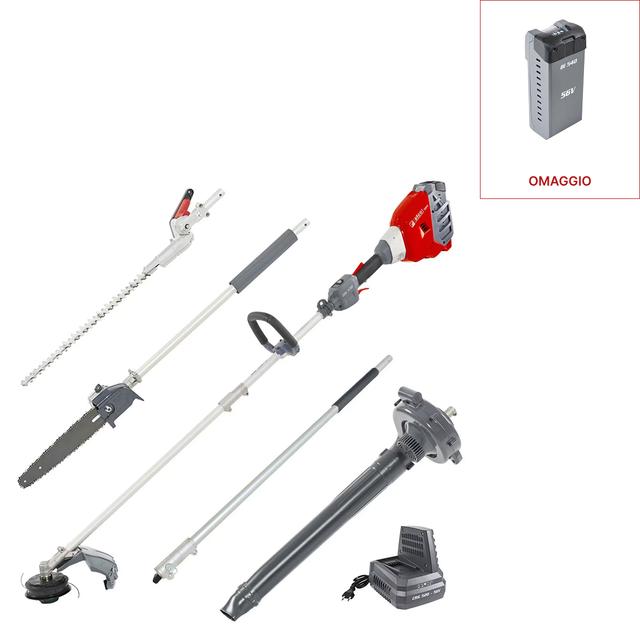 Decespugliatori a batteria DSi 530 D - Kit con 5 applicazioni, batteria Bi 540 e caricabatteria CRG 520 | Efco