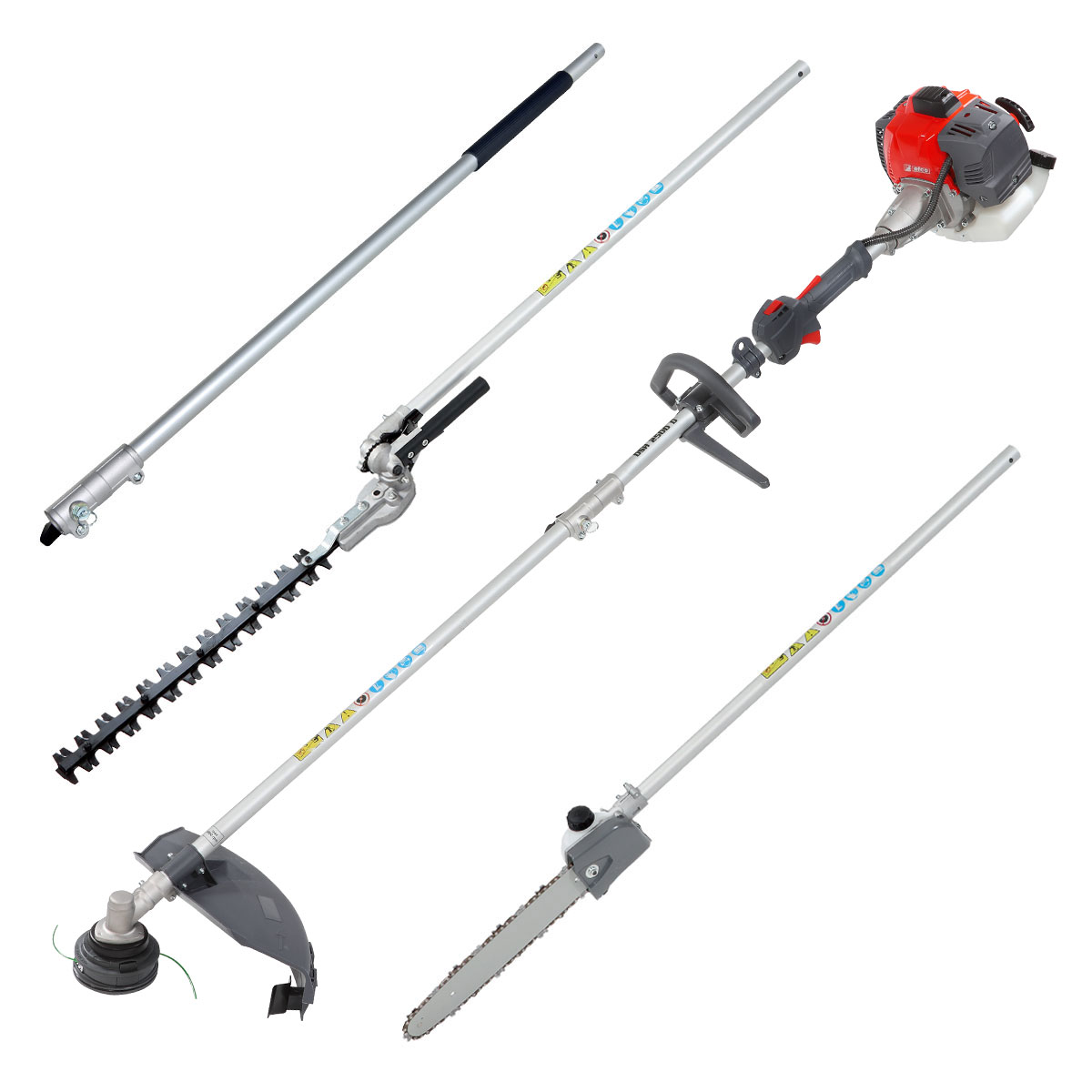 Efco DSH 2500 D - Kit con motore e 4 applicazioni