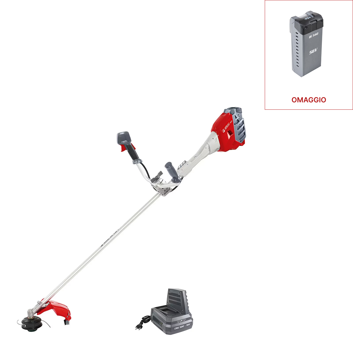 Efco DSi 530 T con batteria Bi 540 e caricabatterie CRG 520