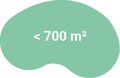 < 700 m² < 700 m²
